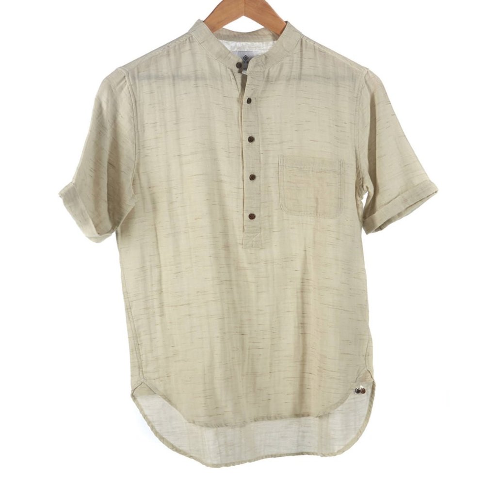 Matiere Men's Coolidge Woven Whisper White Shirt